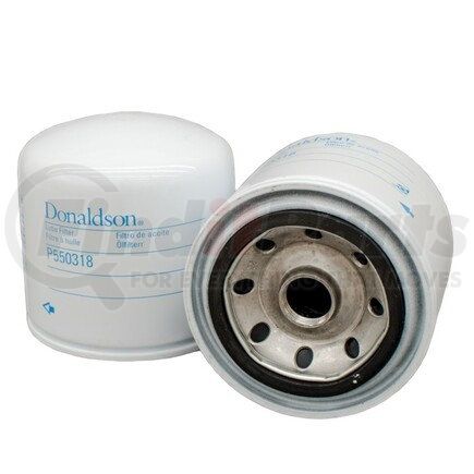Donaldson P550318 Engine Oil Filter - 3.66 in., Full-Flow Type, Spin-On Style, Cellulose Media Type, with Bypass Valve