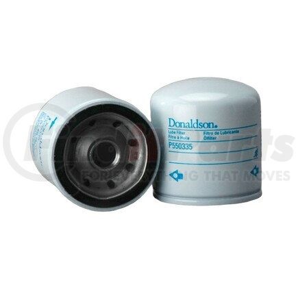 Donaldson P550335 Engine Oil Filter - 3.39 in., Full-Flow Type, Spin-On Style, Cellulose Media Type, with Bypass Valve