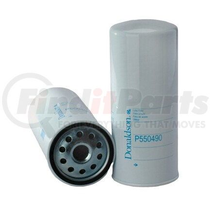 Donaldson P550490 Engine Oil Filter - 10.24 in., Full-Flow Type, Spin-On Style, Cellulose Media Type, with Bypass Valve