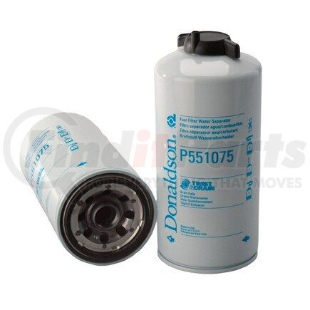 Donaldson P551075 Fuel Water Separator Filter - 9.59 in., Water Separator Type, Spin-On Style, Cellulose, Meltblown Media Type, Not for Marine Applications