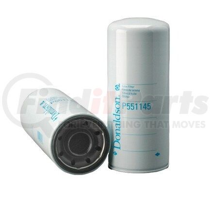 Donaldson P551145 Engine Oil Filter - 11.26 in., Full-Flow Type, Spin-On Style, Synthetic Media Type, with Bypass Valve