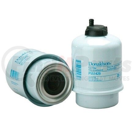 Donaldson P551429 Fuel Water Separator Filter - 5.33 in., Water Separator Type, Cartridge Style, Cellulose, Silicone Media Type, Not for Marine Applications