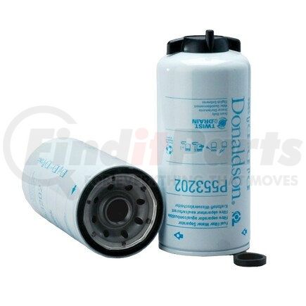 Donaldson P553202 Fuel Water Separator Filter - 8.64 in., Water Separator Type, Spin-On Style