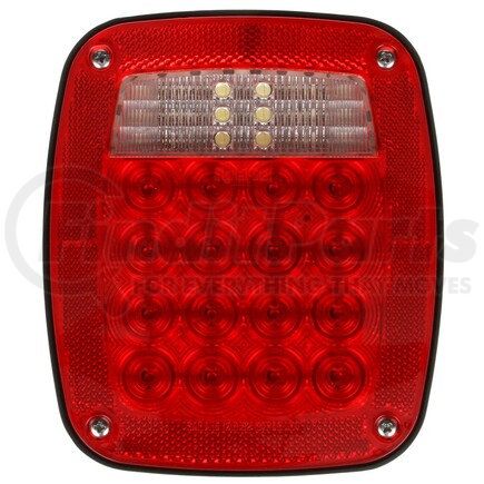 TRUCK-LITE 5070 - signal-stat license plate light - led, red/clear acrylic lens, 3 stud , 12v, left hand side | acrylic, lh, combination box light, 3 stud, license light | license plate light