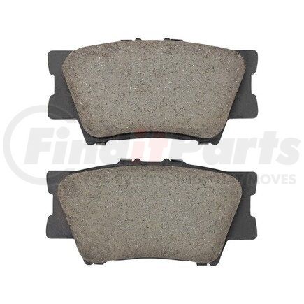 MPA Electrical 1000-1212M Quality-Built Disc Brake Pad Set - Semi-Metallic