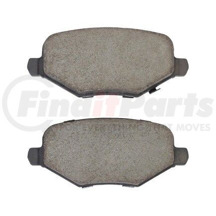 MPA Electrical 1000-1719M Quality-Built Disc Brake Pad Set - Semi-Metallic