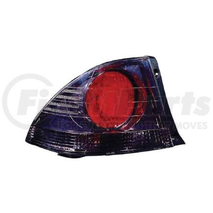 DEPO 212-19G6L-US8 Tail Light, LH, Outer, Body Mounted, Black Housing, Red/Clear Lens