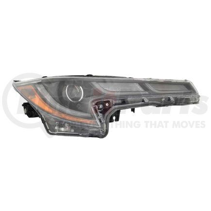 DEPO 312-11BDR-ACN2 Headlight, RH, Black Housing, Clear Lens, with LED DRL Bar, with Projector, LED, CAPA Certified