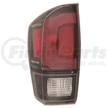 DEPO 312-19ACL-AS2C Tail Light, LH, Assembly, with Black Bezel