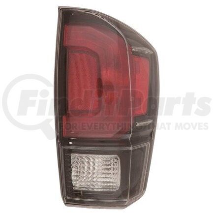 DEPO 312-19ACR-AS2C Tail Light, RH, Assembly, with Black Bezel