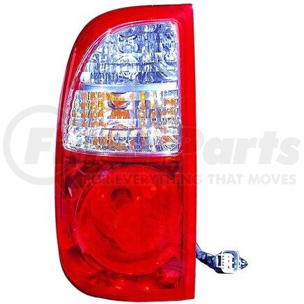 DEPO 312-1968L-AS Tail Light, LH, Assembly, with Standard Bed, Clear/Red Lens