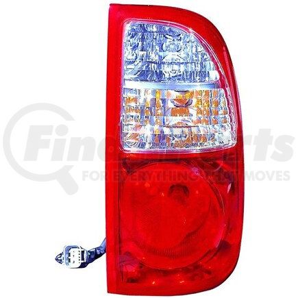 DEPO 312-1968R-AS Tail Light, RH, Assembly, with Standard Bed, Clear/Red Lens