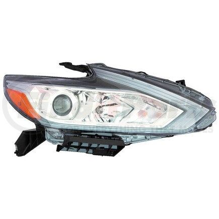 DEPO 315-11ABR-AS1 Headlight, RH, Assembly, Halogen, without LED Daytime Running Lights, Chrome Bezel, Composite