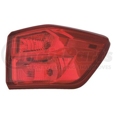 DEPO 315-1992R-AS Tail Light, RH, Outer, Quarter Panel Mounted, Chrome Housing, Red Lens