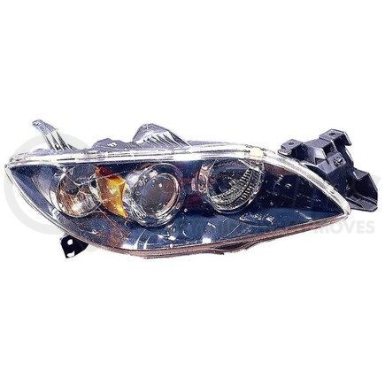 DEPO 316-1132R-UC Headlight, RH, Black Housing, Clear Lens, with Projector, CAPA Certified