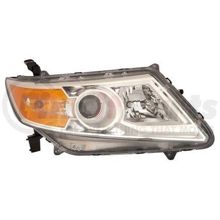 DEPO 317-1161R-AC Headlight, RH, Chrome Housing, Clear Lens, with Projector, CAPA Certified