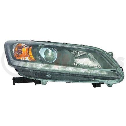 DEPO 317-1167R-ACN3 Headlight, RH, Black/Chrome Housing, Clear Lens, CAPA Certified