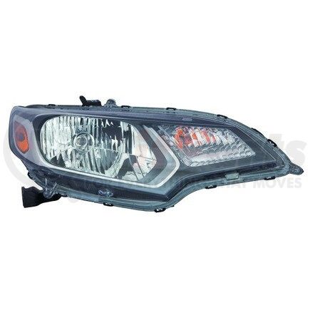 DEPO 317-1171L-AC2 Headlight, LH, Black Housing, Clear Lens, CAPA Certified