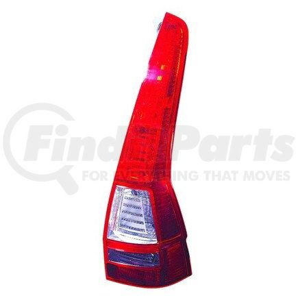 DEPO 317-1983R-UC Tail Light, RH, Chrome Housing, Red/Clear Lens, CAPA Certified