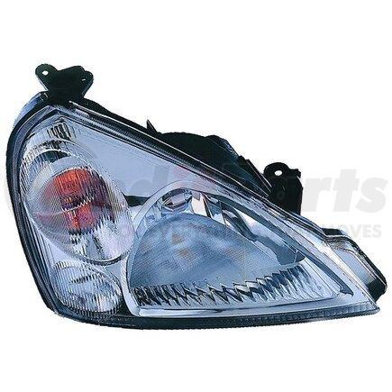 DEPO 318-1107R-US Headlight, RH, Chrome Housing, Clear Lens