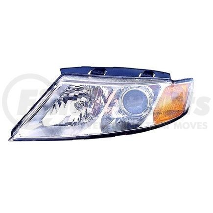 DEPO 323-1129L-ASD1 Headlight, LH, Chrome Housing, Clear Lens, with Projector