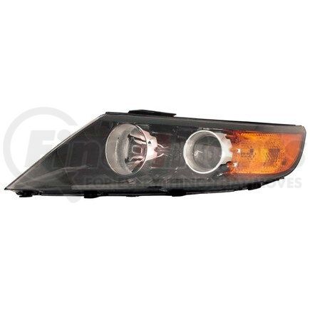 DEPO 323-1132L-AC2 Headlight, LH, Black Housing, Clear Lens, with Projector, CAPA Certified