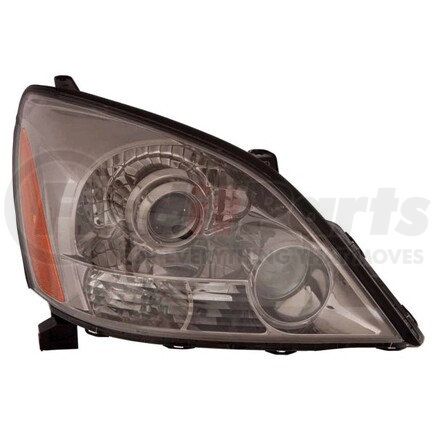 DEPO 324-1110R-UC7 Headlight, RH, Chrome Housing, Smoke Lens, with Projector, CAPA Certified