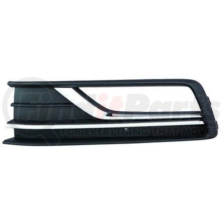 DEPO 341-2507L-UD Bumper Insert, Front, LH, Outer Grille, with Fog Lamp, without Block Heater