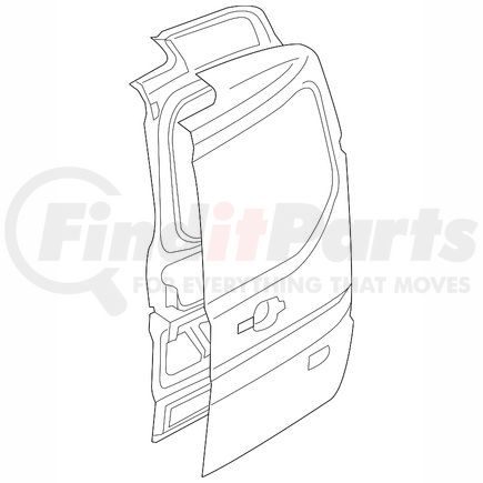 Ford DT1Z6140010AN Door Assembly, Rear