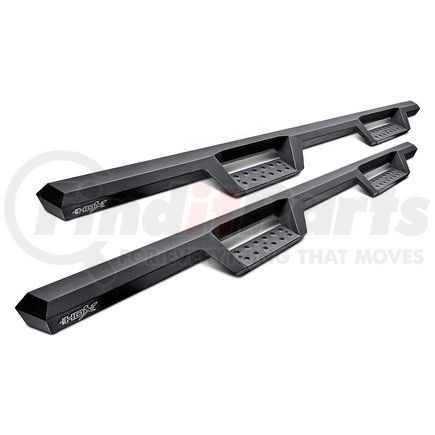 Westin 56-14225 HDX Drop Nerf Step Bar, 4" Cab Length, Black, with Black Steps Plates