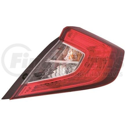 DEPO 317-19AER-AS Tail Light, Assembly, with Bulb
