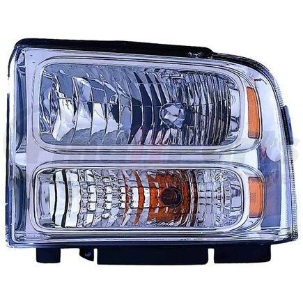 DEPO 330-1128L-AC1 Headlight, LH, Chrome Housing, Clear Lens, CAPA Certified
