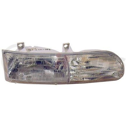 DEPO 331-1112R-PSU Headlight, RH, Chrome Housing, Clear Lens, without Parking Lamps