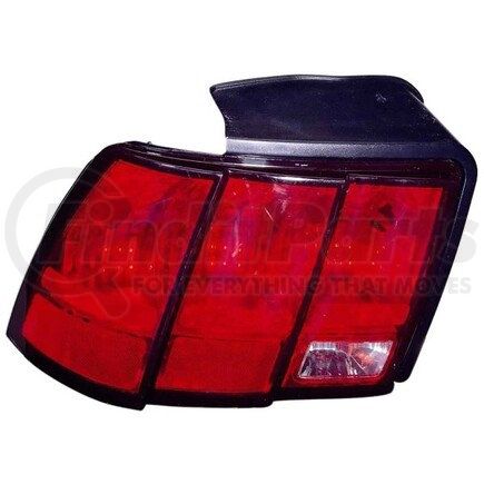 DEPO 331-1958R-UC Tail Light, RH, Chrome Housing, Red/Clear Lens, CAPA Certified