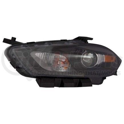 DEPO 334-1136L-ACN2 Headlight, LH, Black Housing, Clear Lens, with Projector, with Black Bezel, without Logo, CAPA Certified