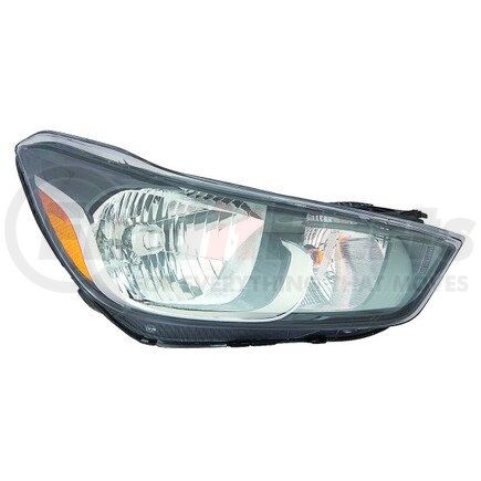 DEPO 335-1191R-AC2 Headlight, RH, Black Housing, Clear Lens, without Logo, CAPA Certified