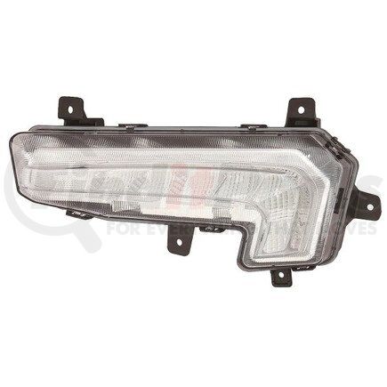 DEPO 335-1621L-AS Daytime Running Light, LH, Chrome Housing, Clear Lens