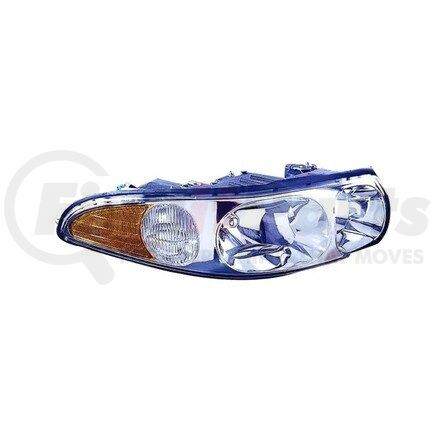 DEPO 336-1103R-ASNZ Headlight, RH, Chrome Housing, Clear Lens, with Smooth HIBM Surface