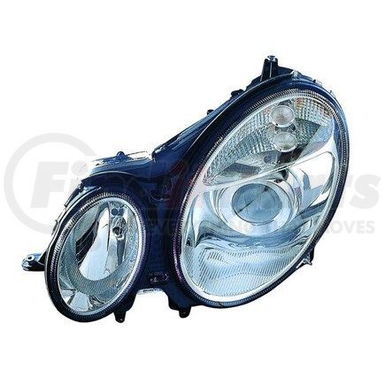 DEPO 340-1125L-AC Headlight, LH, Chrome Housing, Clear Lens, with Projector, CAPA Certified