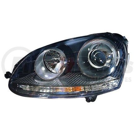 DEPO 341-1124L-USH3 Headlight, LH, Black Housing, Clear Lens, with Projector