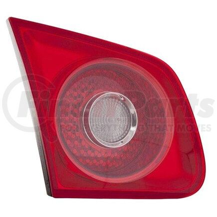 DEPO 341-1302R-AS6 Tail Light, RH, Inner, Trunk Lid Mounted, Chrome Housing, Red/Clear Lens, with Backup Light