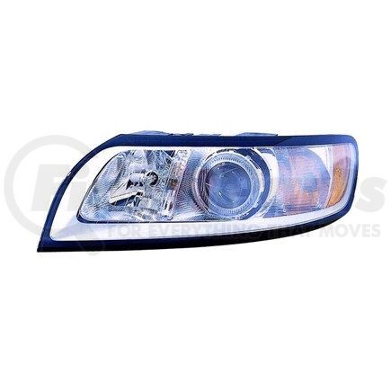 DEPO 373-1119L-AS6 Headlight, LH, Chrome Housing, Clear Lens, with Projector