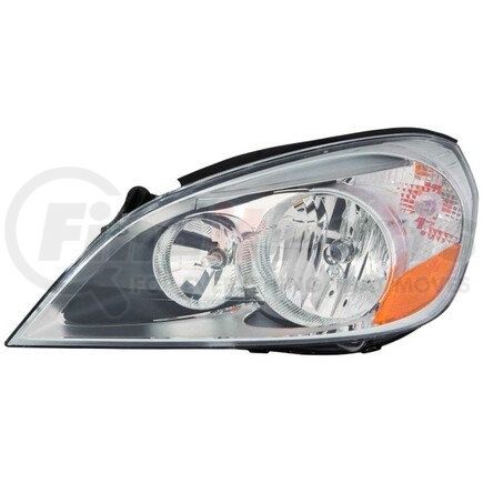 DEPO 373-1126L-AS Headlight, LH, Black/Chrome Housing, Clear Lens