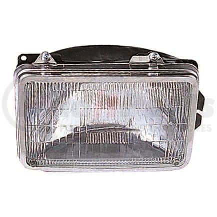 DEPO P-H208C Headlight, RH, 4 x 6", Rectangular, Chrome Housing, Clear Lens
