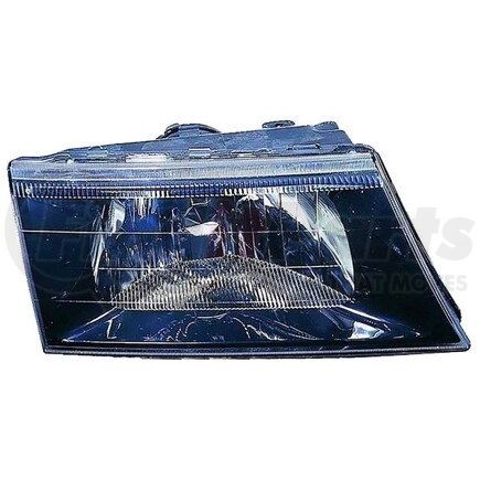 DEPO K31-1188R-AS2 Headlight, RH, Black Housing, Clear Lens