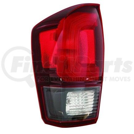 DEPO 312-19ACL-AC2CR Tail Light, LH, Assembly, without Black Bezel