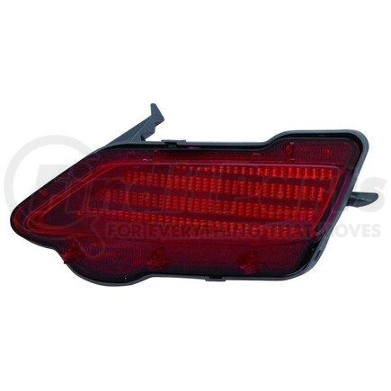 DEPO 312-2906R-UC Bumper Reflector, Rear, RH