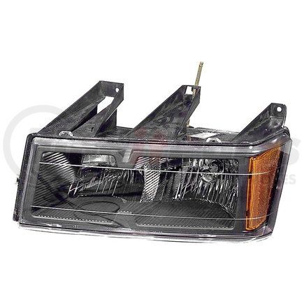 DEPO 335-1131L-AC2 Headlight, LH, Black/Chrome Housing, Clear Lens, Black Bezel, CAPA Certified, for 2004-2012 Chevrolet Colorado/GMC Canyon