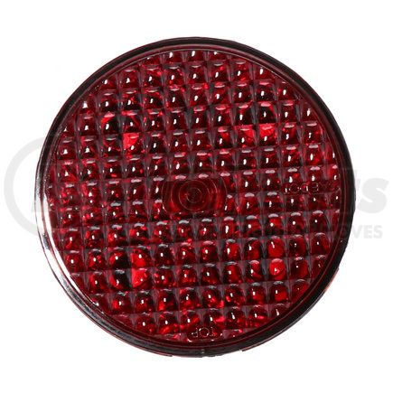 Tecniq T40RR0T1 Stop/Turn/Tail Light, 4" Round, Red Lens, Grommet Mount, Tri-Pole, T40 Series