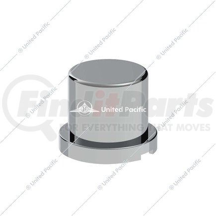 United Pacific 10757CB Wheel Lug Nut Cover - 15/16" x 1-3/16", Chrome, Plastic, Flat Top, Push-On